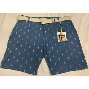 🍎🍎🍎  NWT PLUGG MENS STRETCH PINEAPPLE SHORTS SIZE 44 🍎🍎🍎